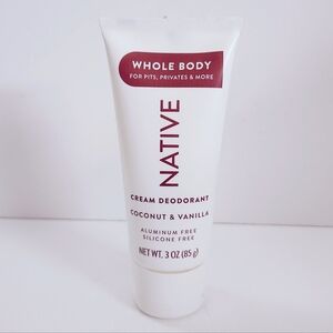 🐢2/$15 Native Whole Body Deodorant Cream Coconut & Vanilla